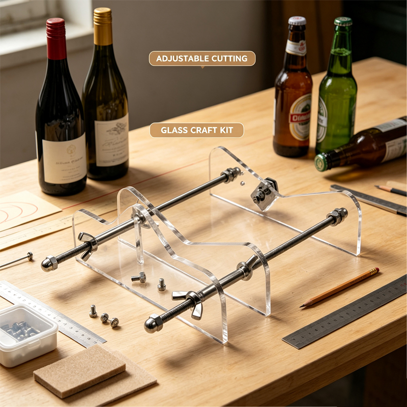 Woodworking Gift Ideas - Neues Glasflaschenschneider-Werkzeug, Verstellbares Wein- und Bierflaschen-Schneideset
