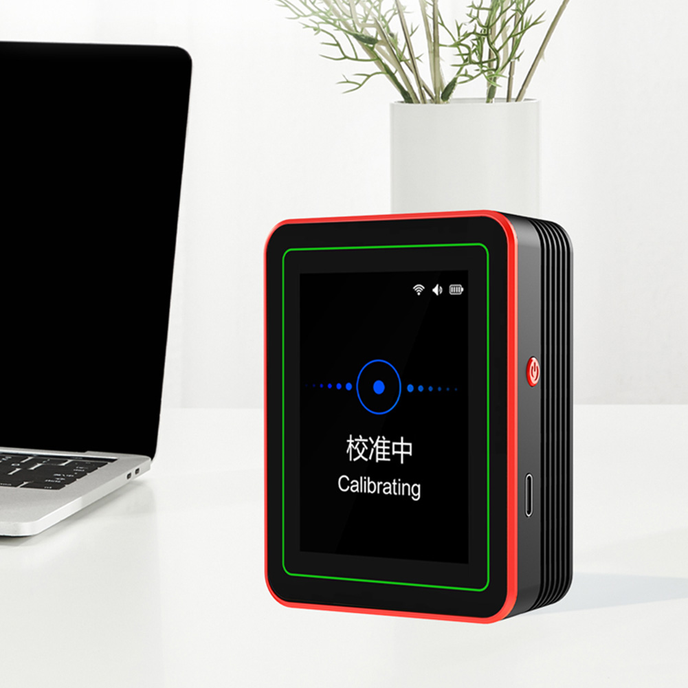 Woodworking Apps - WLAN 15-in-1 Innenraum-Luftqualitätsmonitor mit TFT-Display, Haushalts-CO-CO2-TVOC-HCHO-Tester,