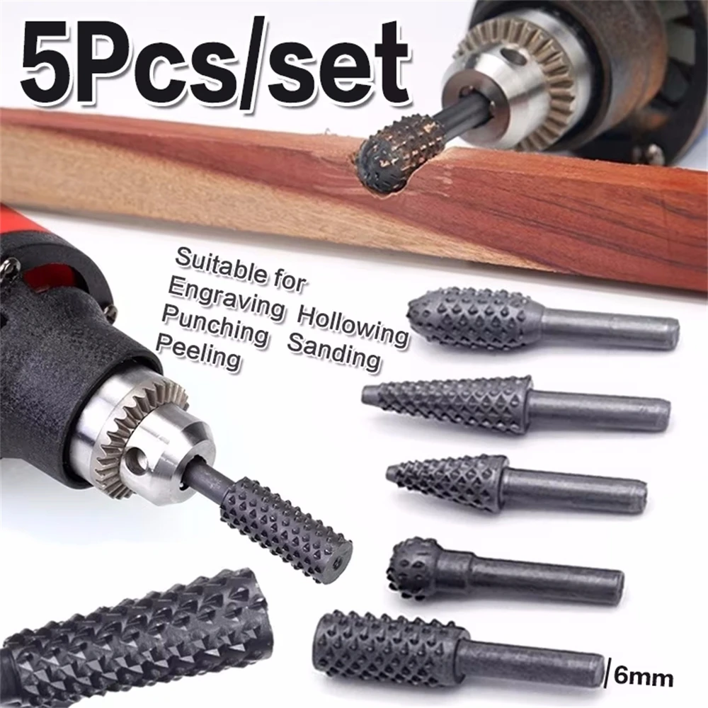 Woodworking Rasps And Files - 5PCS Rotary Handwerk Dateien Rotary Raspel