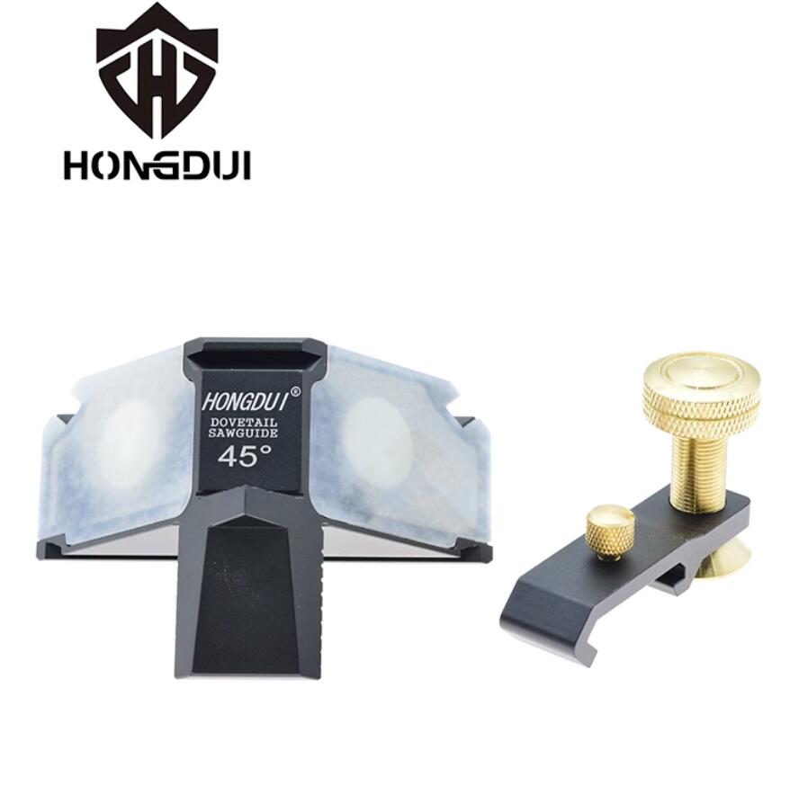 Dovetail Saw Fine - Hongdui Schwalbenschwanz-Magnetsägenführung in 45 Grad/90 Grad,