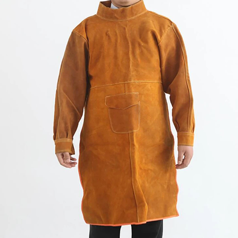 Woodworking Apron - Schweißkleidung aus Rindsleder, 105 cm lange,