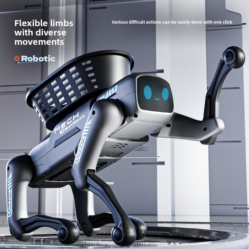 Woodworking Apps - Neuer intelligenter KI-Bionik-Roboterhund mit App-Programmierung, Fernbedienung,