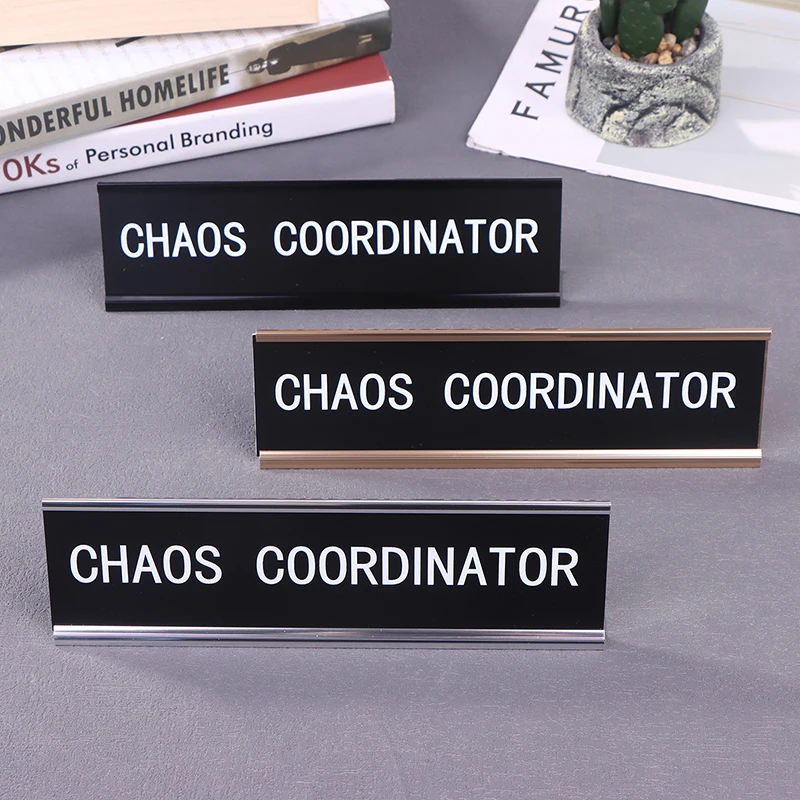 Woodworking Names - Positionskarte Chaos Koordinator Büro Dekor Schreibtisch