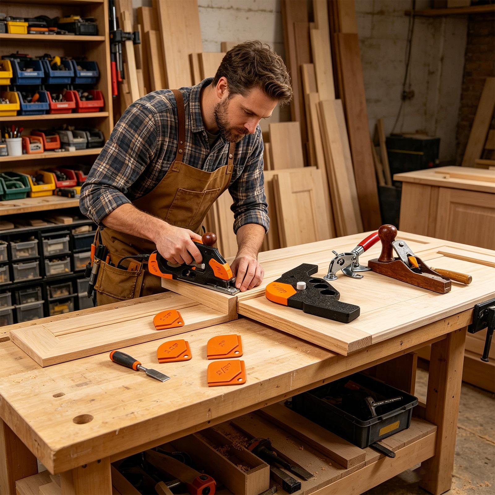 Woodworking Templates - Router-Eckenradius-Schablonen, 5 Stück, hohe Härte, genaue