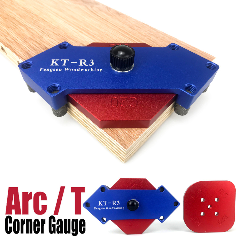 Woodworking Templates - Holzbearbeitungs-Bogenpositionierungs-Vorlage, abgerundete Ecken, R-Ecken, halb-gerundete Ecken,