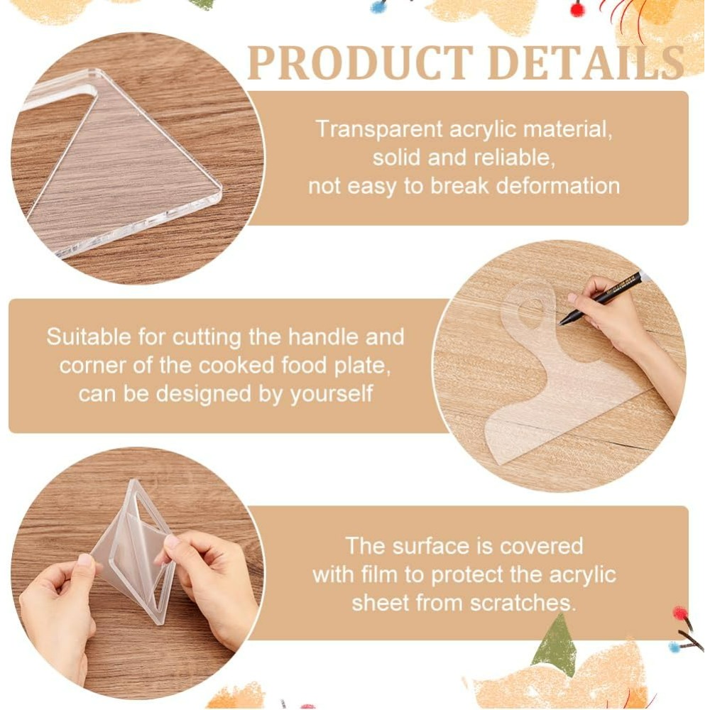 7Pcs Charcuterie Vorlage Acryl – Woodworking Templates Bewertung und Preis