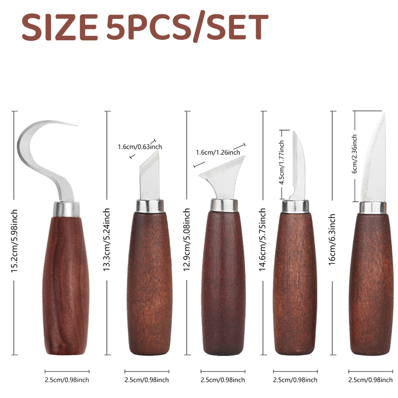 5 stücke werkzeuge für holz sc – Wood Chisel Set Bewertung und Preis