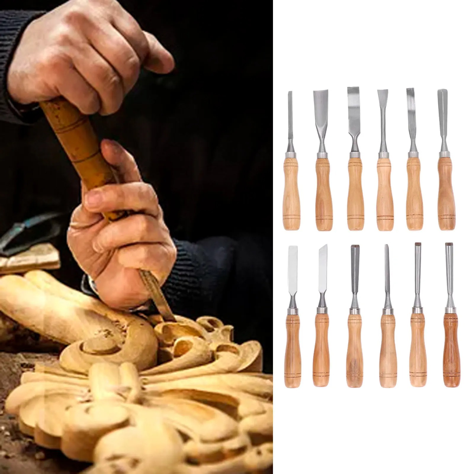 12-teiliges Holzschnitzwerkzeu – Wood Chisel Set Bewertung und Preis