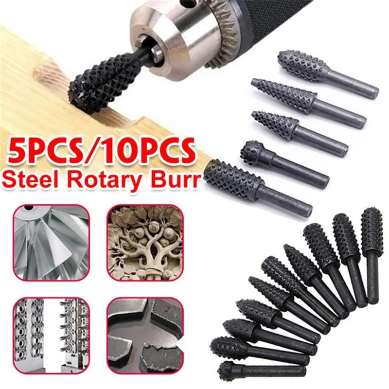 5PCS/10PCS 6mm Schaft Rotary B – Woodworking Rasps And Files Bewertung und Preis