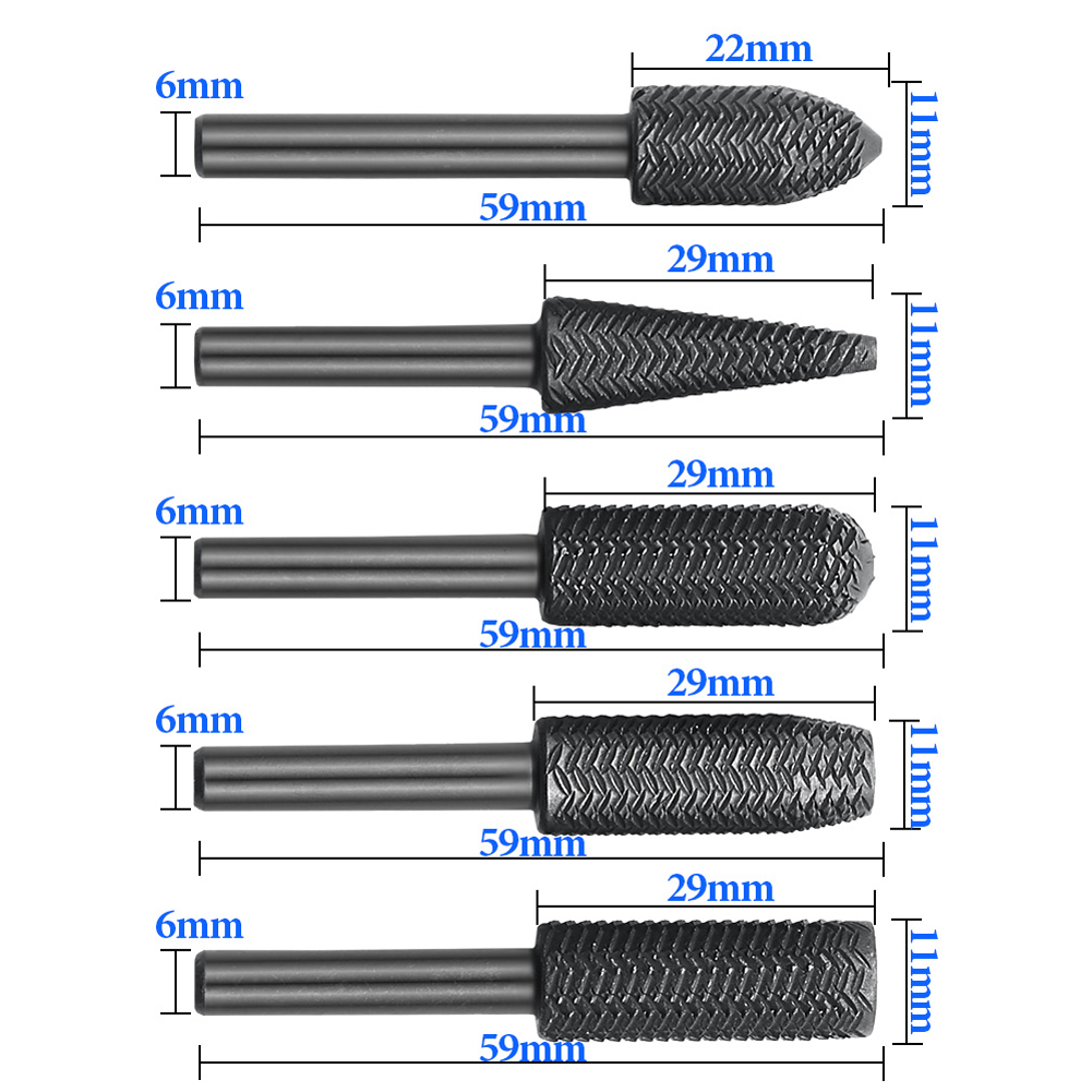 5-teiliges Doppelschnitt-Rotat – Woodworking Rasps And Files Bewertung und Preis