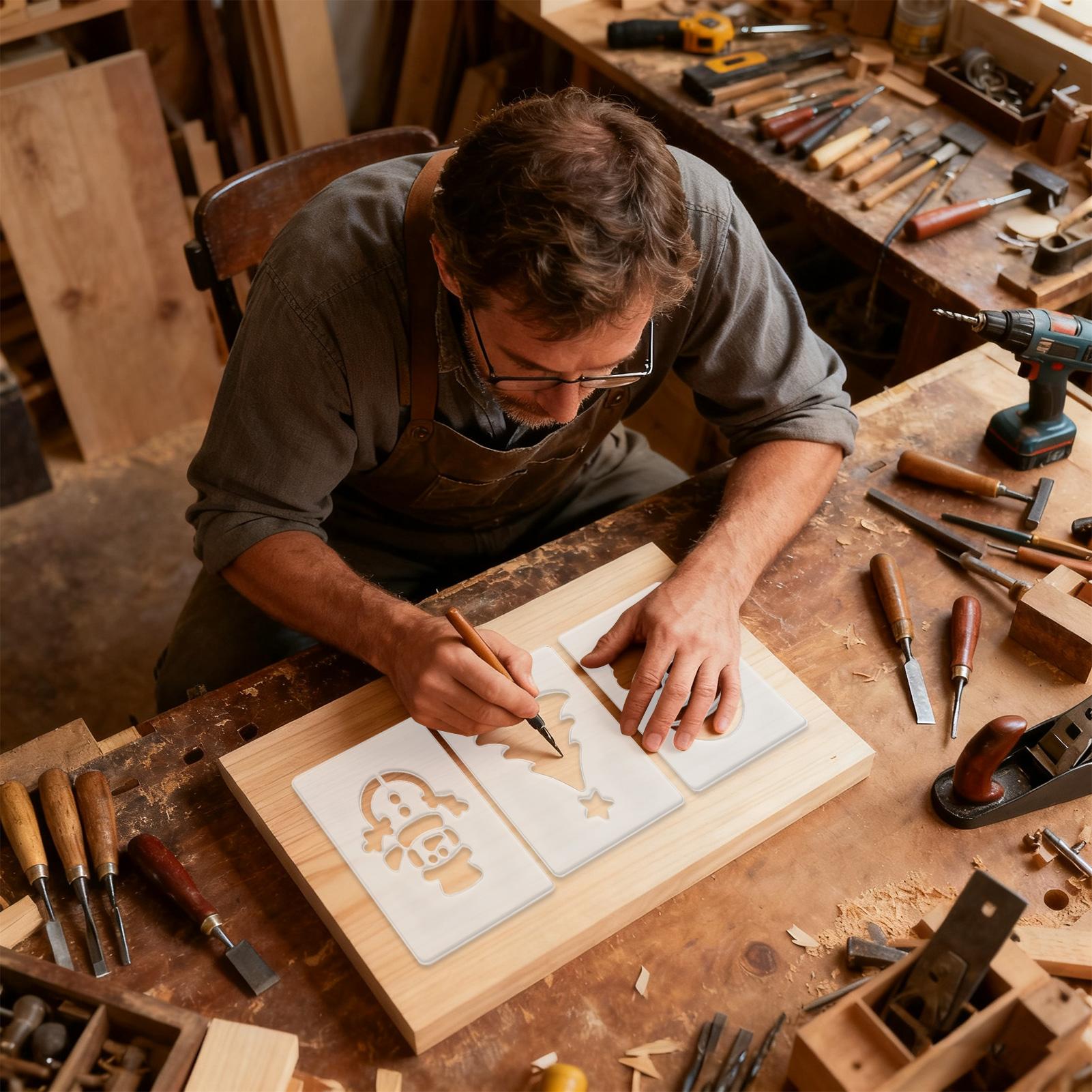 Weihnachtsschablone, tragbare  – Woodworking Templates Bewertung und Preis