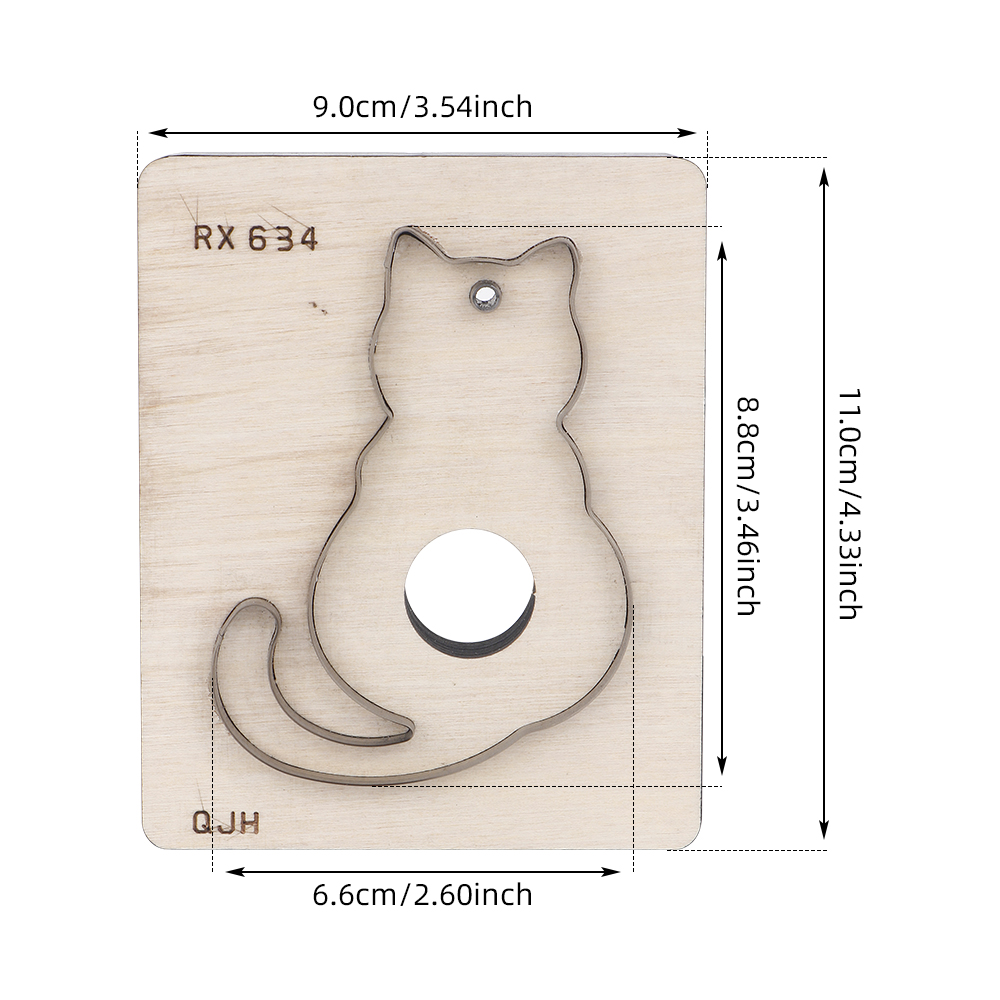 1 Stück Leder-Stanzform, handg – Woodworking Templates Bewertung und Preis