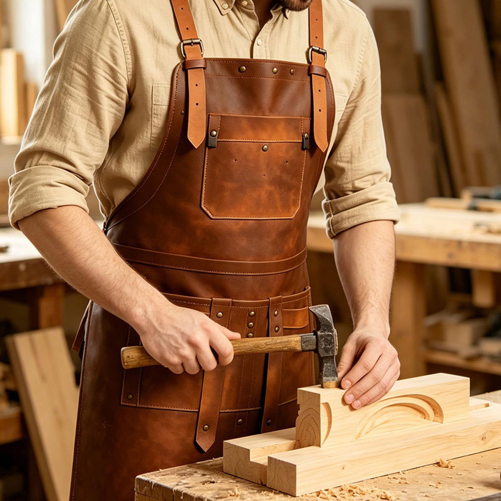 Lederschürze mit Mehreren Tasc – Woodworking Apron Bewertung und Preis