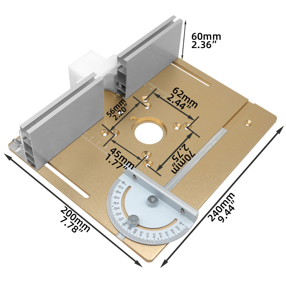 C8 Aluminium-Frästisch-Einsatz – Woodworking Manufacturing Bewertung und Preis
