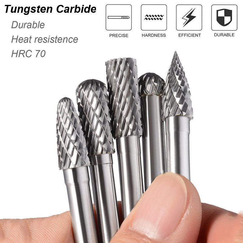 Wolframkarbid-Fräser-Set, 6mm  – Woodworking Rasps And Files Bewertung und Preis
