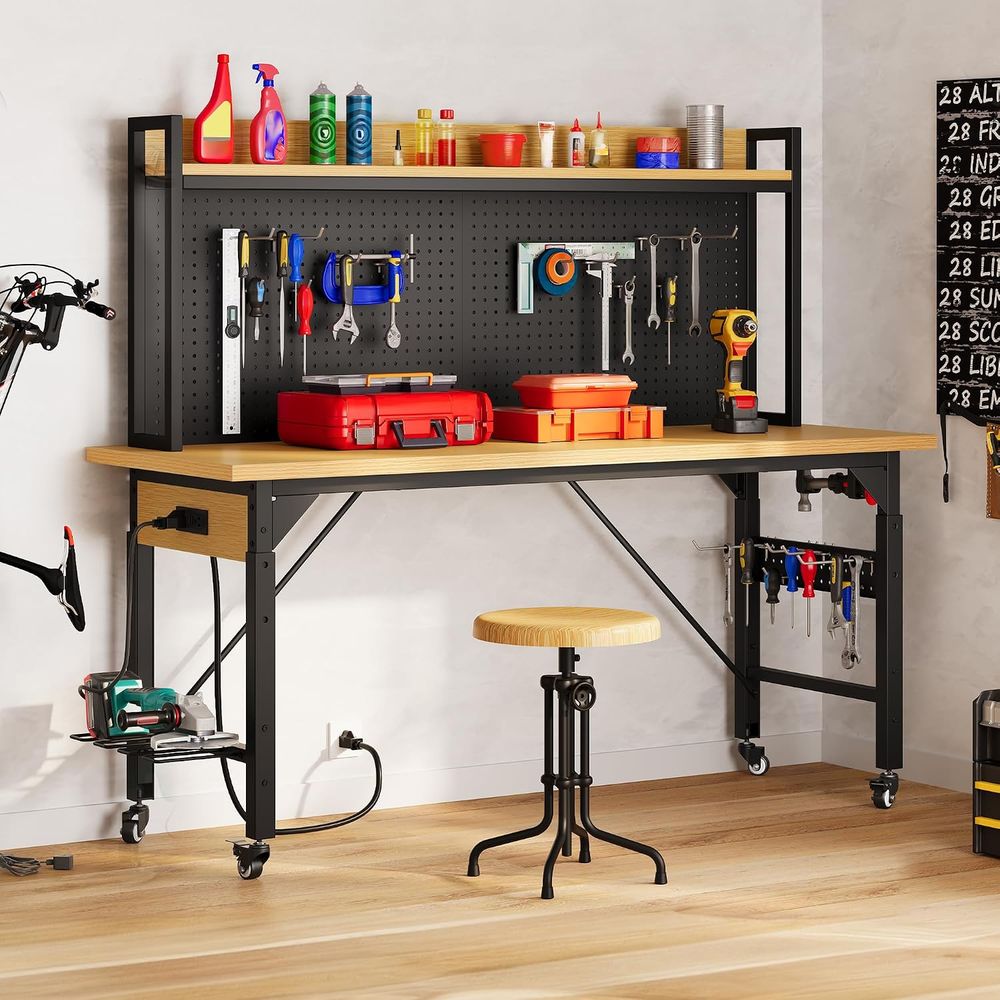 60 Zoll Schwerlast-Werkbank mi – Workbench Woodworking Bewertung und Preis